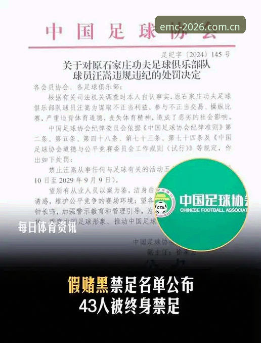 EMC体育账号注册 资深用户深度解读足协第三批禁足名单——从易倍体育视角看中国足球反腐风暴